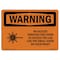 Signmission OSHA Warning Sign, 7" Height, 10" Width, Rigid Plastic, No Access Through This Door, Landscape OS-WS-P-710-L-12694 - alternate 1